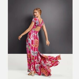 Zac Posen Women's Safety-Pin Print Maxi Dress